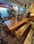 Wood Early 20th Century 3 Piece Primitive Farm Dining Set With Long Table and Benches For Sale - Image 7 of 7