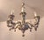 Exceptionally large 8-light baroque capodimonte chandelier, hand-molded, hand-painted, and gilded porcelain with floral...