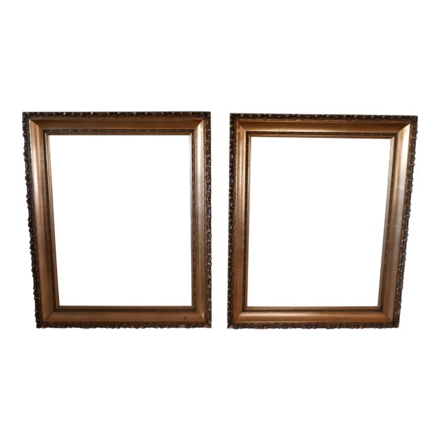 Gold Gilt Picture Frames - A Pair For Sale