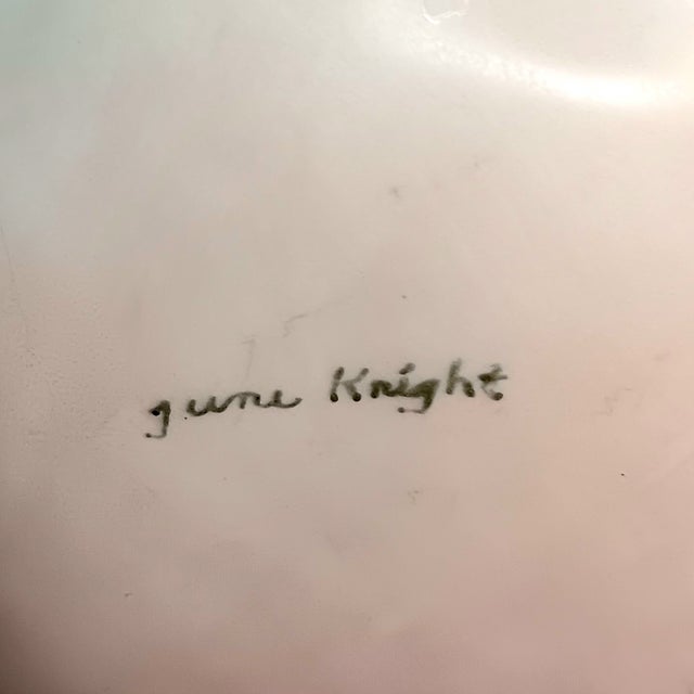 VTG Floral Handpainted Porcelain Jardiniere Rose Bowl Vase Gold Three Footed 5" For Sale - Image 12 of 17