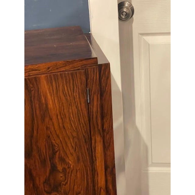 Period French Art Deco Rosewood Bar Cabinet For Sale In Dallas - Image 6 of 7