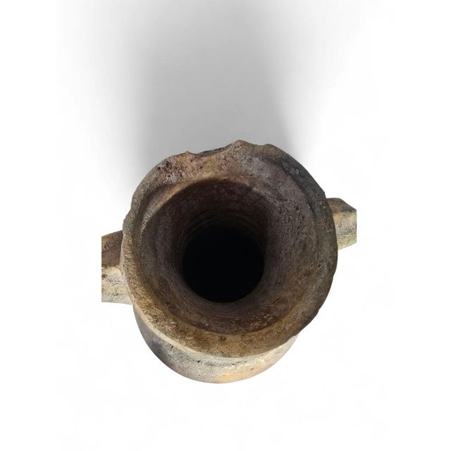 Cream Roman Terracotta Amphorae, 3rd-1st Century BC, Set of 2 For Sale - Image 8 of 12