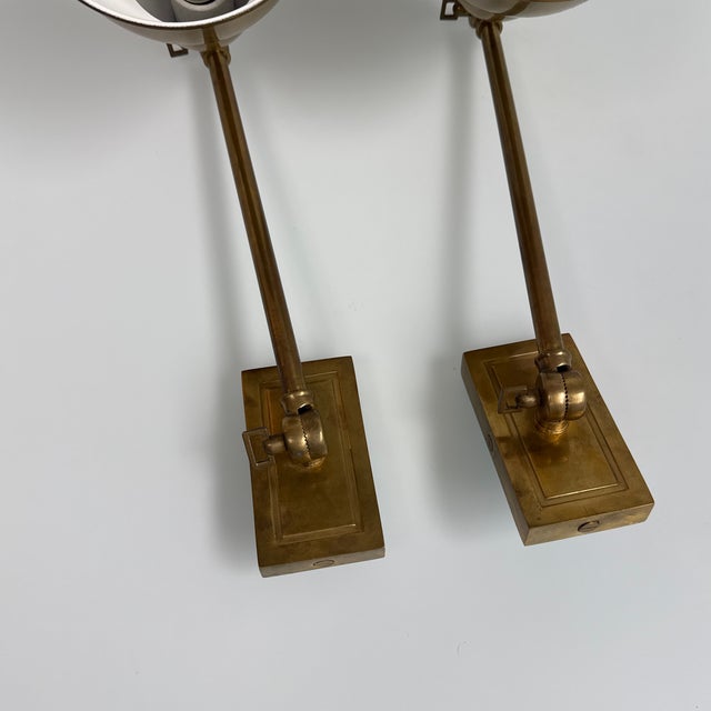 Visual Comfort French Library Single Arm Wall Lamps, Pair For Sale - Image 12 of 12