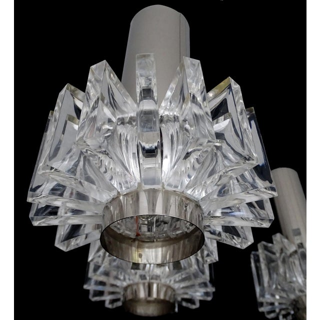 Vintage Space Age Pendant Light in Chrome Plating, Steel and Acrylic Glass from Honsel, 1970s For Sale - Image 16 of 17