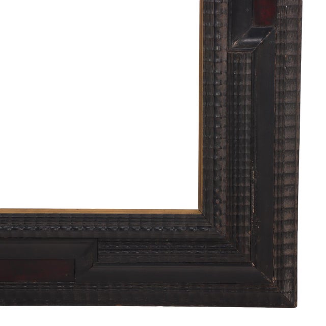 Pair of Italian Ebonized Frames in the Dutch Style, C. 1940 For Sale In Philadelphia - Image 6 of 7