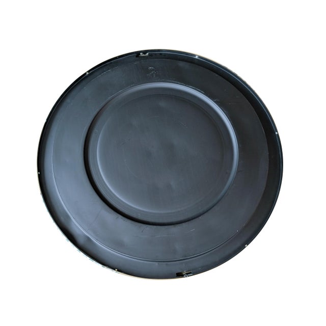 Large Italian Brass Wall Mirror, 1970s For Sale - Image 9 of 14