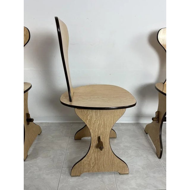 Wood Mid-Century Italian Chairs, 1960s, Set of 6 For Sale - Image 7 of 12