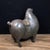 Antique Bronze Tang Style Horse Sculpture – 6.5" Gilt & Red Pigment Figure For Sale In Los Angeles - Image 6 of 9
