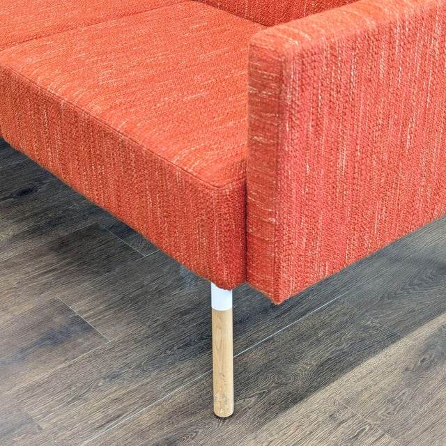 HighTower Tombolo 3-Seat Modern Sofa in Red Fabric For Sale In San Francisco - Image 6 of 9