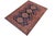 Southwestern Super Kazak Blue/Tan Wool Rug - 4'8'' X 6'1'' For Sale - Image 9 of 10