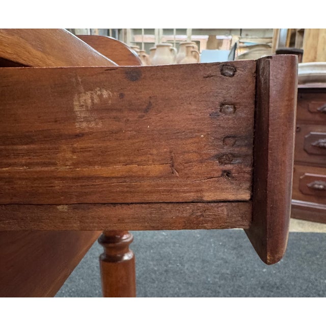 Brown Pine Side Table Circa 1820s For Sale - Image 8 of 9