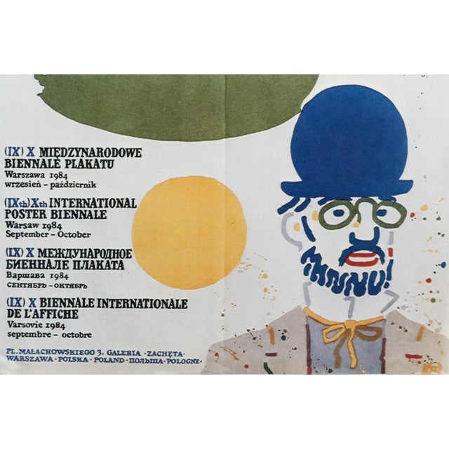 Illustration 1984 International Poster Biennale of Warsaw - Mlodozeniec (Toulouse Lautrec With Colourful Shapes), For Sale - Image 3 of 3
