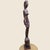 Brown Vintage Modernist Carved Hardwood Female Figure, Southeast Asian Decorative Floor Sculpture, Mid to Late 20th Century For Sale - Image 8 of 15