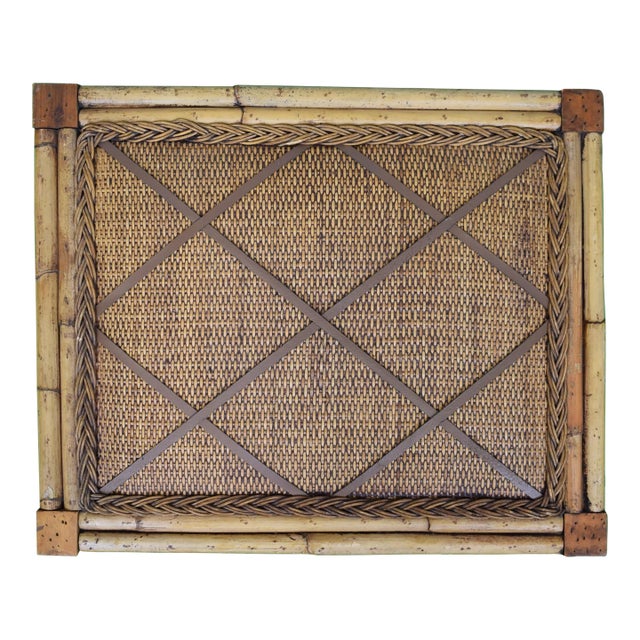 Rattan & Bamboo Bulletin Board For Sale