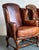Late 20th Century Vintage Italian Leather Wingback Chairs - A Pair For Sale - Image 5 of 12
