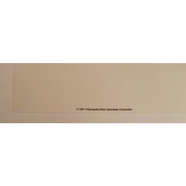 Bernie Fuchs Vintage Official Commemorative Continuous Tone Print Series for the 75th Indianapolis 500 For Sale - Image 4 of 6