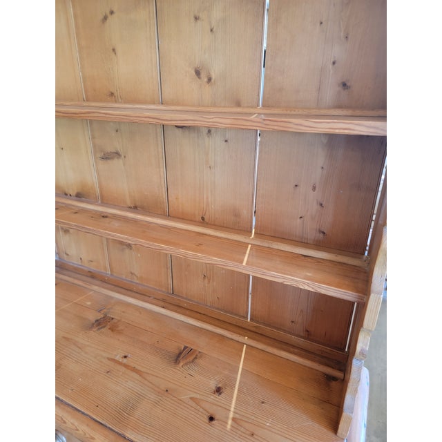 Wood Antique Pine Dresser - From England - Circa 1880 For Sale - Image 7 of 12