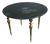 Vintage Black Marble and Brass Coffee Table For Sale