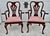 Antique (1920's) Set of Two Arm Chairs have a Queen Anne Style. Made of Wood. Mahogany Carved Wood. The Seats have a...