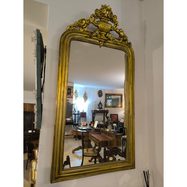 Louis Philippe Mirror, 1890s For Sale - Image 4 of 4