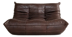 Late 20th Century A 2-Seater Sofa Michel Ducaroy / Ligne Roset Brown Leather
