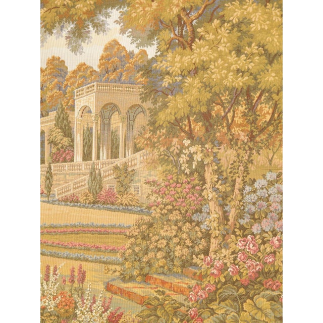 Wool and cotton Stunning Antique Wall Hanging French Tapestry, Tapestry Origin: France– This gorgeous wool and cotton...