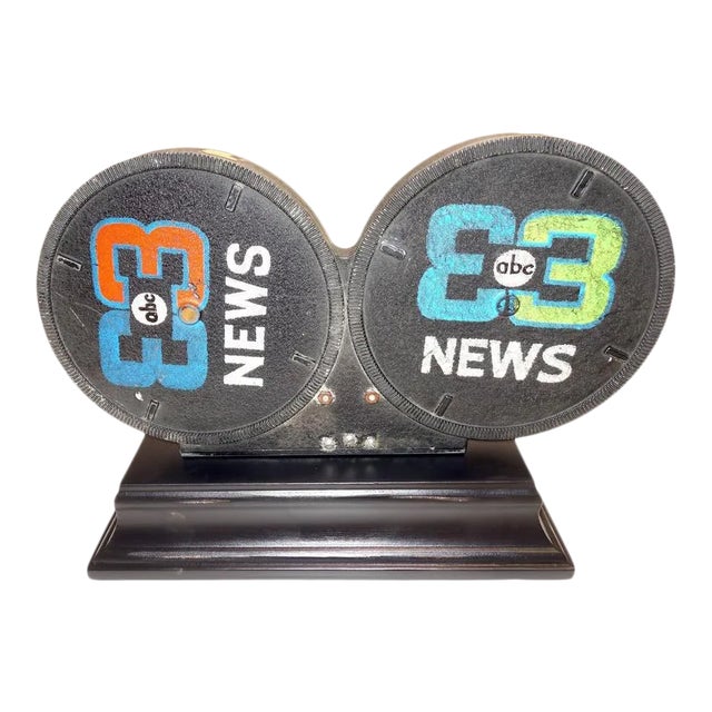 1950s Historic Sculptural Decorative Display Mitchell Motion Picture Tv News Film Mounted for Decor Display For Sale