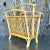 Mid 20th Century Vintage Coastal Rattan Newspaper Rack For Sale - Image 5 of 5