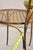 Gold Vintage Italian Hollywood Regency Iron Gold Gilt Lattice Dining Set - 7 Pc Set For Sale - Image 8 of 14