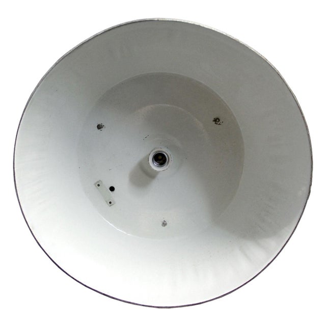 Mid-Century Modern Vintage Industrial Aluminum Pendant Lamp, 1970s For Sale - Image 3 of 5