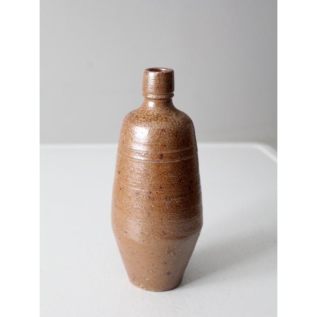 Contemporary Vintage Studio Pottery Vase For Sale - Image 3 of 9