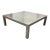 Maria Pergay Style French Stainless Steel Coffee Table For Sale