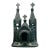Vintage Mexican Barro Negro Black Clay Mission Church Cathedral Folk Art Pottery For Sale