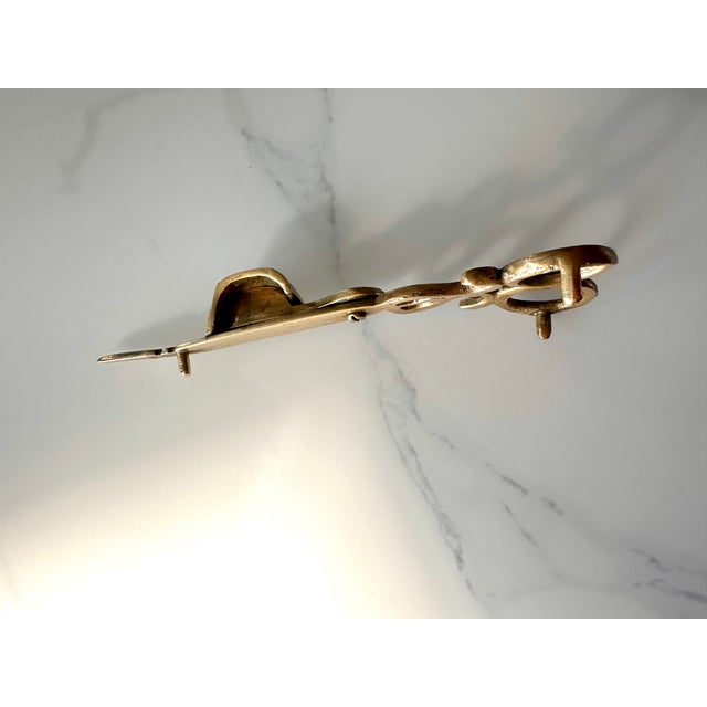 Vintage Ornate Brass Candle Wick Trimmer & Snuffer Scissors For Sale - Image 4 of 17