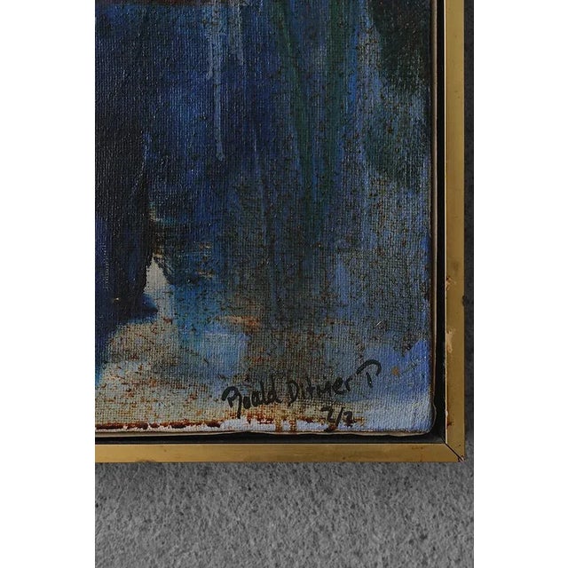 Roald Ditmer, Abstract Diptych, Oil on Canvas Paintings, 1980s, Framed, Set of 2 For Sale - Image 5 of 7