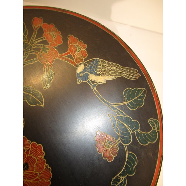 Chinese Enameled Wooden Vase Stand Circa 50s For Sale - Image 9 of 15
