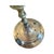 Metal Antique Polish Brass Five-Light Shabbat Candelabra For Sale - Image 7 of 12