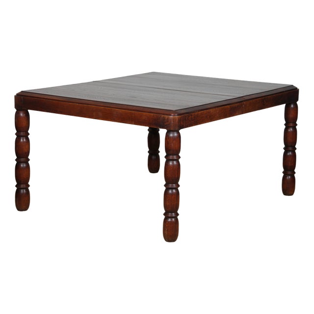 Vintage French Extendable Dining Table, 1940s For Sale
