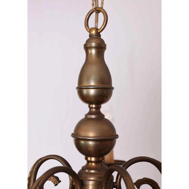 Dutch Brass 2-Tier Chandelier For Sale - Image 3 of 5