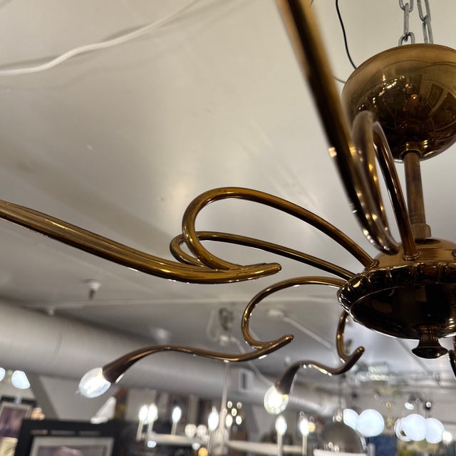 Vintage European Sputnik Flush Mount Chandelier For Sale - Image 11 of 12