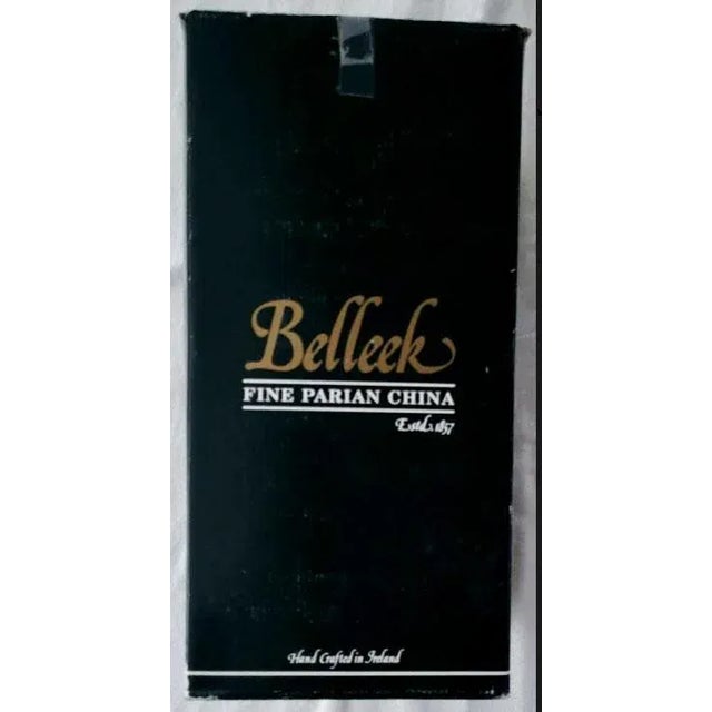 Belleek Peacock & Flowers Porcelain Millennium Vase - Lid & Original Box For Sale In Las Vegas - Image 6 of 7