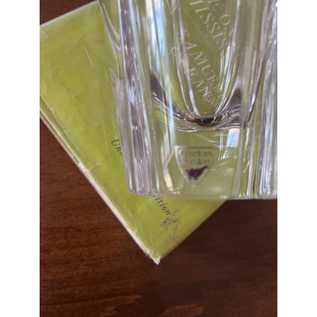 Late 20th Century Crystal Vase by Orrefors of Sweden For Sale - Image 5 of 6