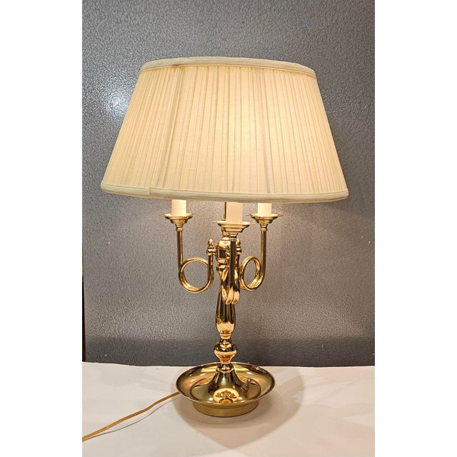 French Vintage French Louis XVI Style Bouillotte Lamp For Sale - Image 3 of 8