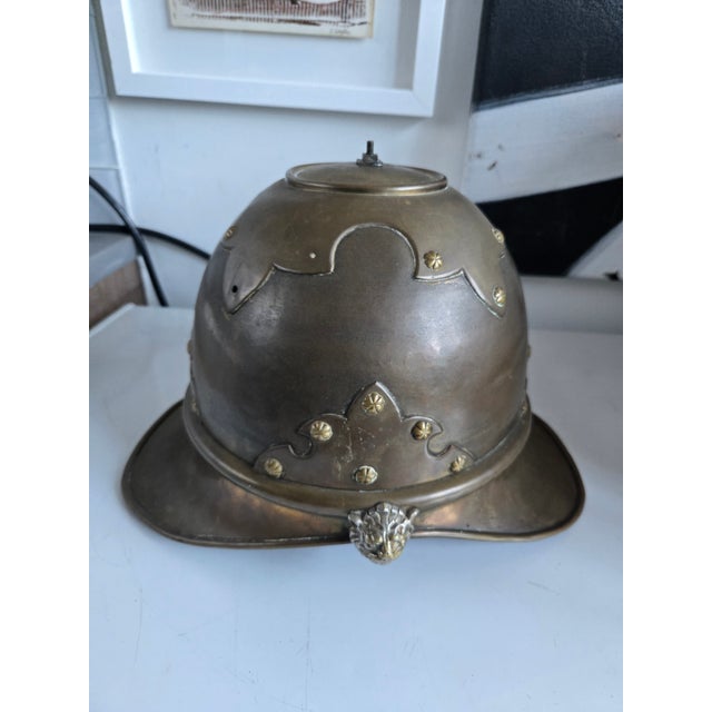 19th C Continental Brass Firemans's Hat For Sale In Miami - Image 6 of 8