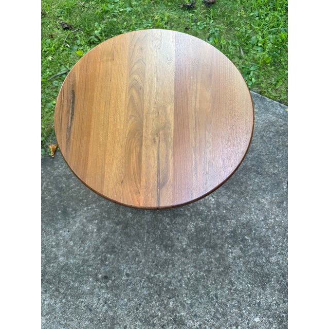 Arthur Umanoff McM Walnut Arthur Umanoff Attb’ Spindle Side Table Vintage For Sale - Image 4 of 7