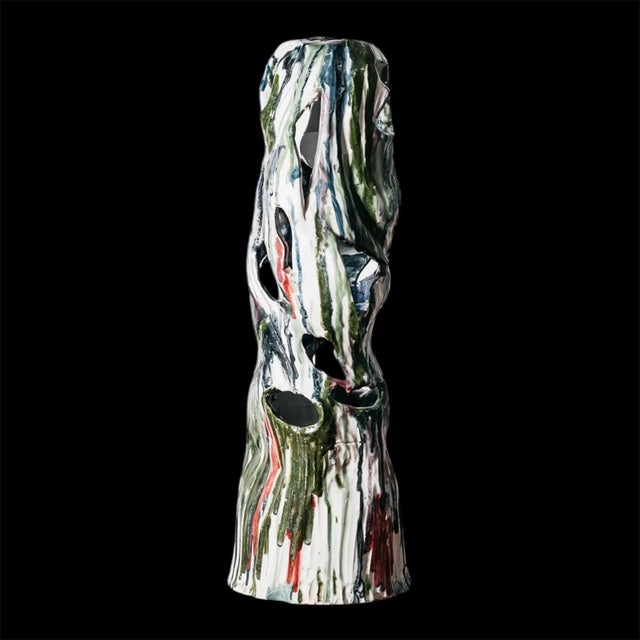 Sculptural Perforated Ceramic Lamp by Ernesto Treccani, 1960s For Sale - Image 15 of 15