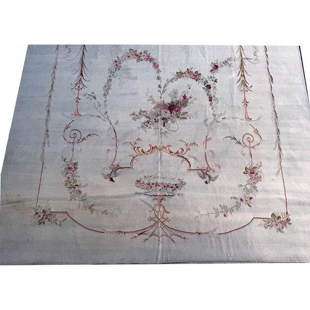 A Sensational 19th Century Silk Vouveh French Aubousan/Tapestry For Sale In Los Angeles - Image 6 of 8