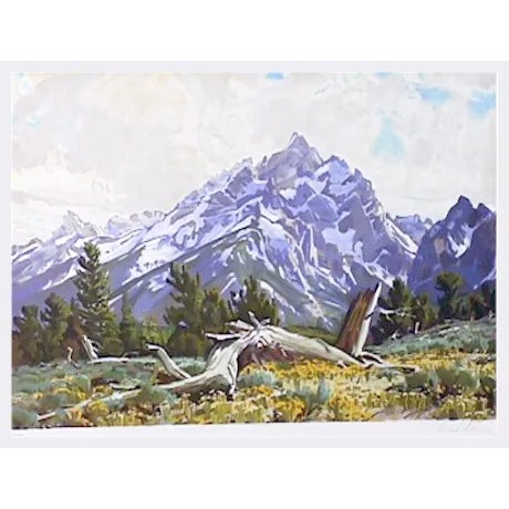 Conrad Schwiering Lithograph - Tapestry of Spring For Sale