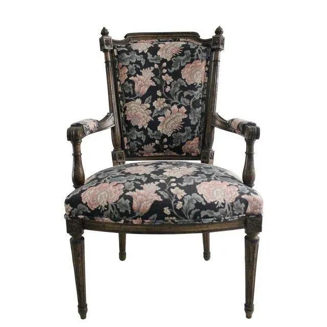 French Country Mid 20th Century French Open Arm Chairs - A Pair For Sale - Image 3 of 3