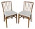 Vintage Scandinavian Chairs in Wood and Fabric, 1960s, Set of 2 For Sale